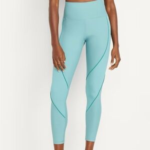 Old Navy Turquoise High-Rise Leggings